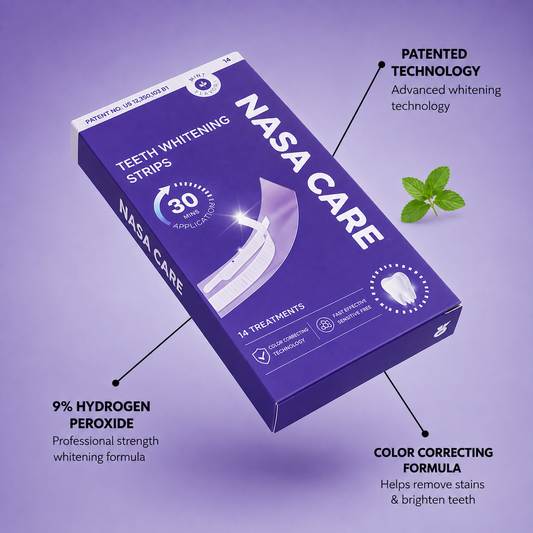 NASA CARE Purple Teeth Whitening Strips