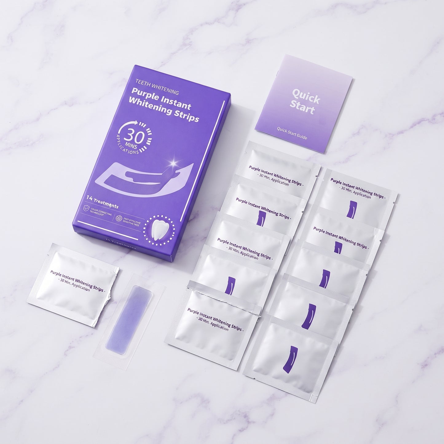 NASA CARE Purple Teeth Whitening Strips
